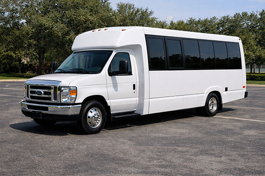 18-passenger minibus available for charter in Rochester, MN